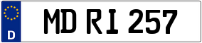 Trailer License Plate
